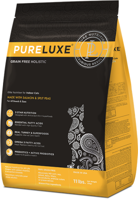 PURELUXE 5кг Элитное Питание для кошек домашних с лососем и горошком (939969)