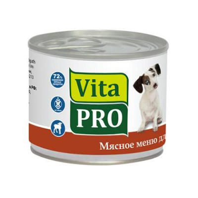 Вита ПРО (Vita PRO) 200г ягненок консервы д/собак (532955)