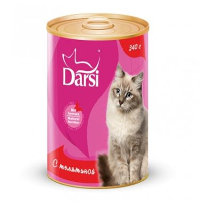 Дарси (Darsi) 340г паштет с телятиной консервы д/кошек (029242)
