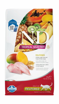 Farmina (Фармина) N&D Tropical Selection Cat 0,3кг курица для стерилизованных и кастрированных кошек (042194)