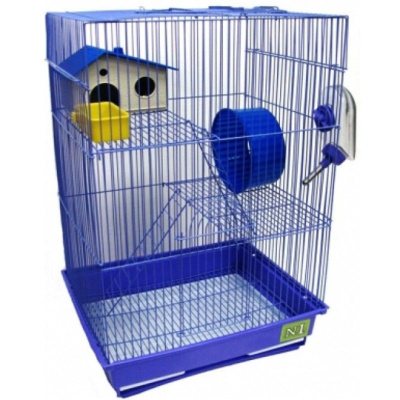 Клетка №1 трехэтажная укомплектованная 30*23*41см, для хомяка Клетка №1 трехэтажная укомплектованная 30*23*41см, для хомяка