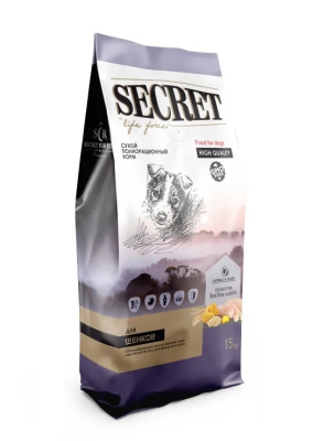Секрет Secret Life Force 15кг сухой курица и злаки д/щенков всех пород (79872)