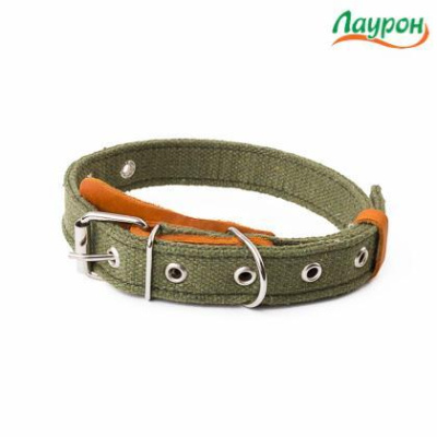 Ошейник (Лаурон) брезентовый 35мм 2 слоя безразмерный