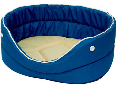 Лежанка (Зооэкспресс) Oxford №3 двухсторонняя 49*33*17 см бежевый/серый