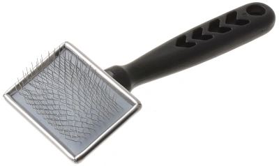 Пуходерка (Hello Pet) 168112S металлическая с пластиковой черной ручкой малая Пуходерка (Hello Pet) 168112S металлическая с пластиковой черной ручкой малая