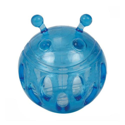 Игрушка (Ziver) "Грызлик Ам" Мячик Bottle Sound с бутылочным звуком 9,3см, голубой, TPR