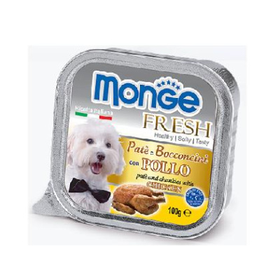 Монж (Monge) Dog Fresh 100г курица консервы д/собак (013062)