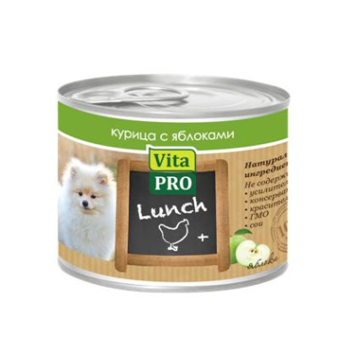 Вита ПРО (Vita PRO) Lunch 200г курица, яблоки консервы д/собак (533952)