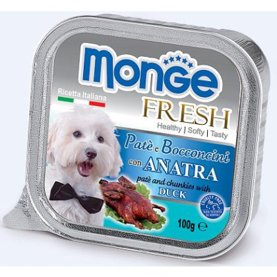 Монж (Monge) Dog Fresh 100г утка консервы д/собак (013048)