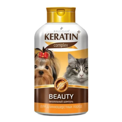 Шампунь (Кератин+) 0,4л Beautiful для длинношерстных кошек и собак (12)