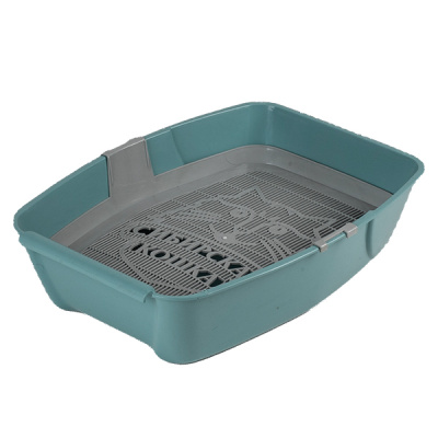 Туалет Сибирская кошка Евро глубокий с сеткой (44х32х11) тиффани