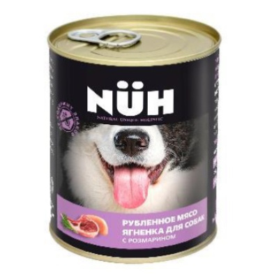 Нюх (NUH) 0,34кг ягненок беззерновой влажный для собак средних и крупных пород