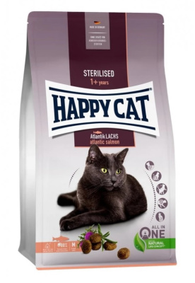 Happy Cat Sterilised 0,3кг атлантический лосось сухой для стерилизованных кошек (140583)