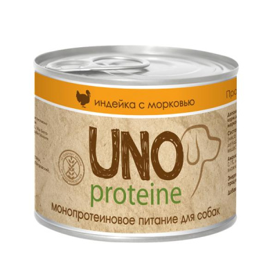 Вита ПРО (Vita PRO) 195г Uno индейка с морковью консервы д/собак (713496)