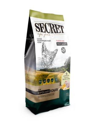 Секрет Secret Life Force 10кг сухой цыпленок и рис д/кошек (79858)