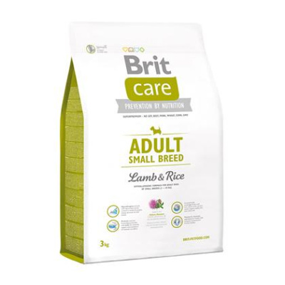 Brit Care 3кг Dog adult small ягненок для мелких пород сухой для собак (132707)