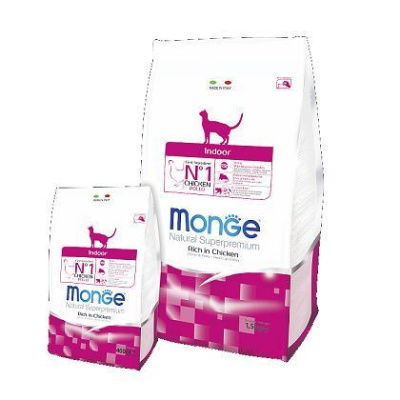 Монж (Monge) Cat Indoor 400г (д/домашних) сухой д/кошек (005104)