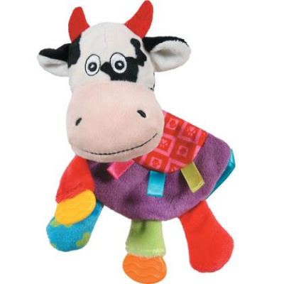 Игрушка (Zolux) "Корова Рози" шуршащая д/собак, 19 см
