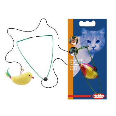 Игрушка Nobby Птичка на резинке 8см