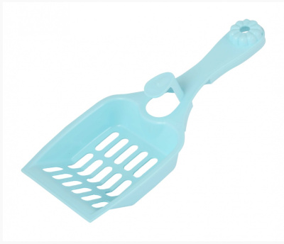 Совок (Zoo Plast) Мур-мяу для кошачьего туалета, голубой (22,5*9,5*4см)  Совок (Zoo Plast) Мур-мяу для кошачьего туалета, голубой (22,5*9,5*4см)