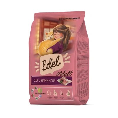 Edel Cat Pork 10кг свинина сухой для кошек (403998)