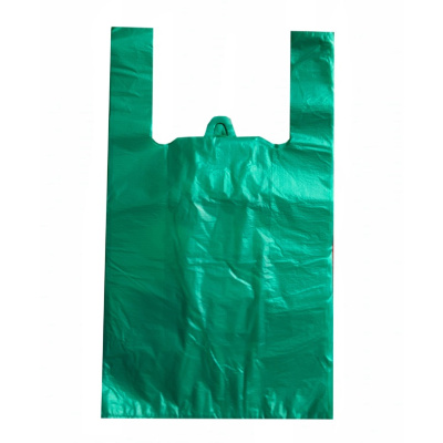 Пакет майка 30*55-17мкм зеленый