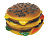 Игрушка Гамбургер резиновый 7,5см Каскад