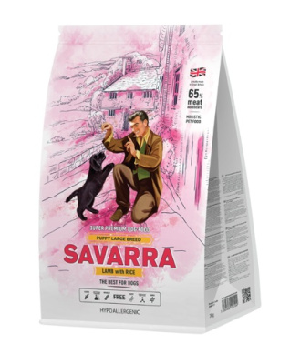 Savarra Puppy Large Breed 12.0 ягненок/рис (д/крупных пород) сухой д/щенков