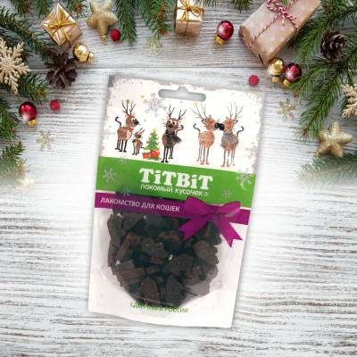 TiTBiT 0,05кг мышки с таурином для кошек (Новогодняя коллекция) 