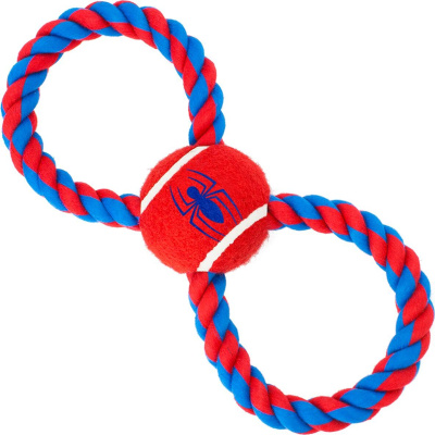 Игрушка (Buckle-Down) Человек-паук красный цвет мячик на верёвке  Игрушка (Buckle-Down) Человек-паук красный цвет мячик на верёвке