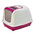 Туалет (Moderna) "Flip cat" домик (45*58*42) ярко-розовый д/кошек