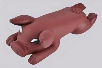 Игрушка (Nunbell) пищалка Свинка тельняшка 22х10х8.5см для собак Игрушка (Nunbell) пищалка Свинка тельняшка 22х10х8.5см для собак
