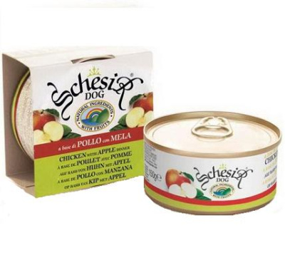 Шезир (Schesir) 150г цыпленок+яблоко консервы д/собак (613721)