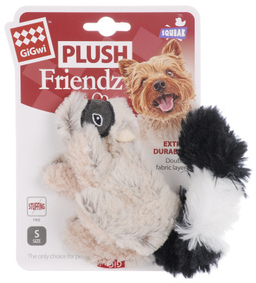 Игрушка (GiGwi) 75307 Енот с пищалкой для собак