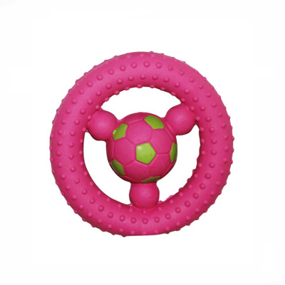 Игрушка Зивер "Футбольный мяч в кольце"  розовый 