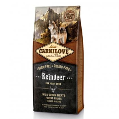 Брит Carnilove Dog Reindeer Adult 12г беззерновой, оленина сухой д/собак АКЦИЯ (508884)