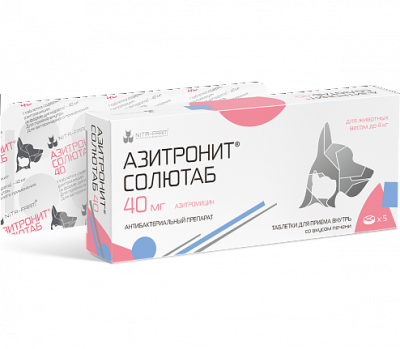 Азитронит Солютаб 40 мг, 5 таб. pet (ЛИЦЕНЗИЯ) Азитронит Солютаб 40 мг, 5 таб. pet (ЛИЦЕНЗИЯ)