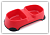 Миска (Nunbell) двойная 2х300мл 28х14х6см микс для животных