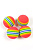 Игрушка (Beeztees) 425310 Мяч полосатый мягкий 4см (4шт) для кошек