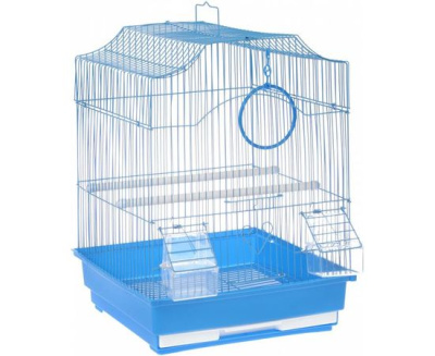 Клетка №1 фигурная укомплектованная 35*28*46см, для птиц