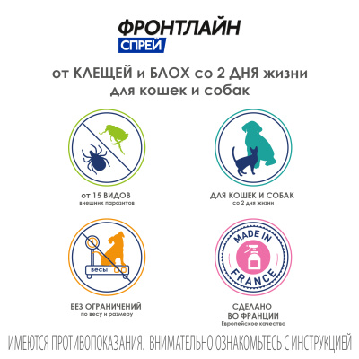 Фронтлайн (Merial) спрей 0,25л от блох и клещей (ЛИЦЕНЗИЯ)