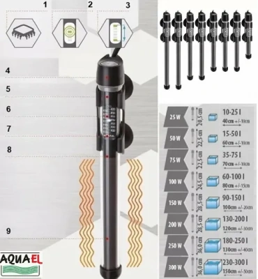 Нагреватель (AQUAEL) Platinium Heater  25Вт