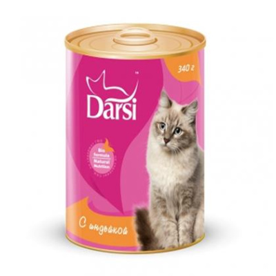 Дарси (Darsi) 340г паштет с индейкой консервы д/кошек (029211)