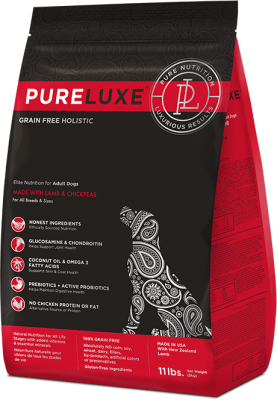 ПУРЛЮКС PURELUXE Элитное Питание для собак взрослых с ягненком и нутом 18,14кг (939624)