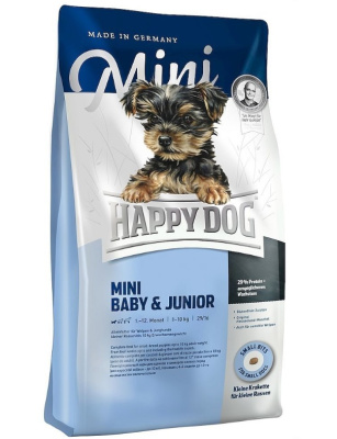 Happy Dog Supreme Mini Baby & Junior 0,3кг сухой для щенков мелких пород (071030)
