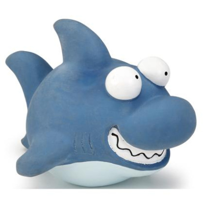 Игрушка Бизтис (Beeztees) 621147 Акула синяя, латекс 19см