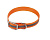 Ошейник (Каскад) из биотана со светоотражающей полосой шир. 15мм, обх. шеи. 26-35см, оранжевый