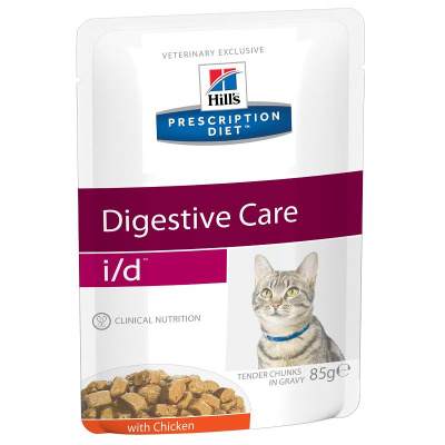 Hill's Cat 0,085кг i/d  курица влажный для кошек (3407)